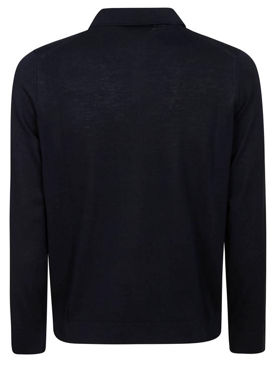 26SS 필리포 드 로렌티스 폴로 티셔츠 PL0MLSK CR14R 890 NAVY - FILIPPO DE LAURENTIIS