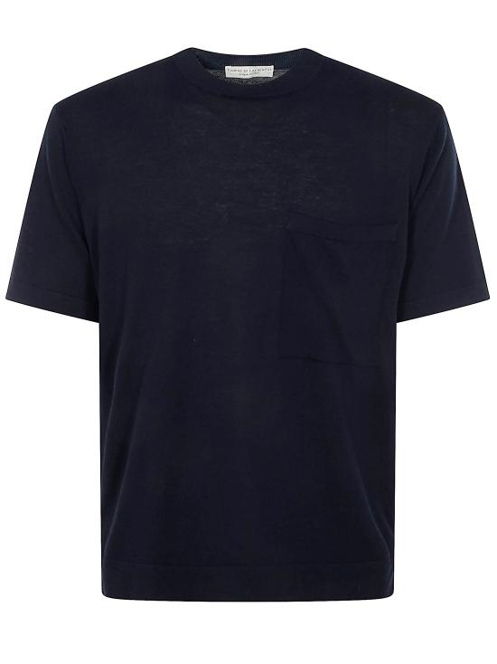 26SS 필리포 드 로렌티스 반팔 티셔츠 TS0MCTOV CR14R 890 NAVY