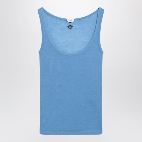 26SS 베르사체 민소매 티셔츠 10236981A17548 Light blue