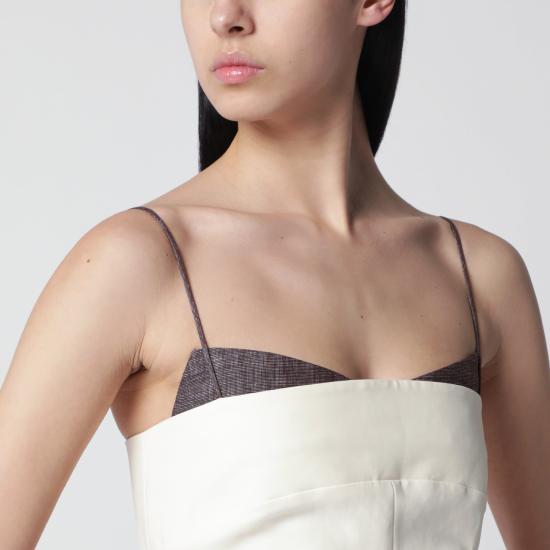 26SS 엔타이어 스튜디오 숏 원피스 ESSS26DR01012CO White - ENTIRE STUDIOS