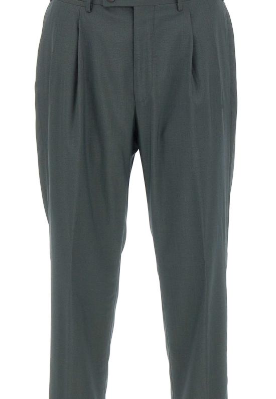 26SS 꼬르넬리아니 스트레이트 팬츠 274575 27184870507R Green - CORNELIANI