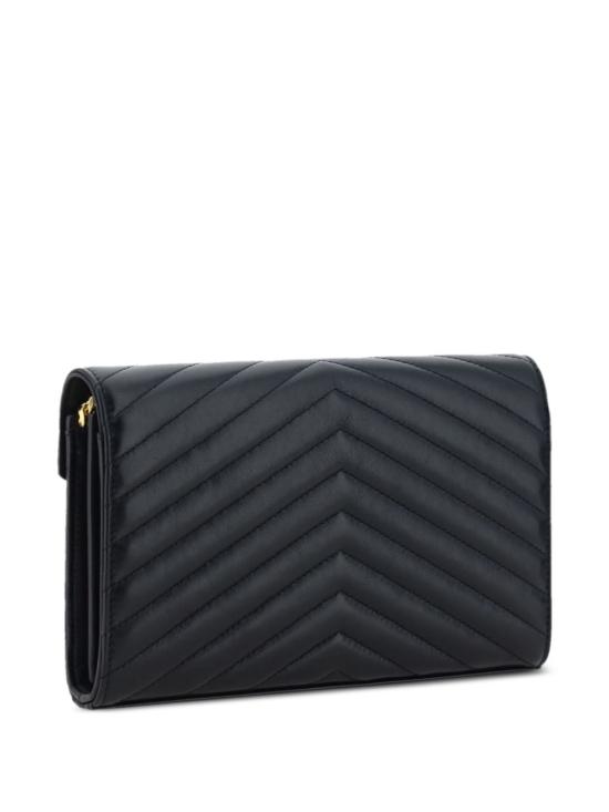 26SS 생로랑 레더 카산드라 체인 월렛 377828AAA441000 Black - SAINT LAURENT