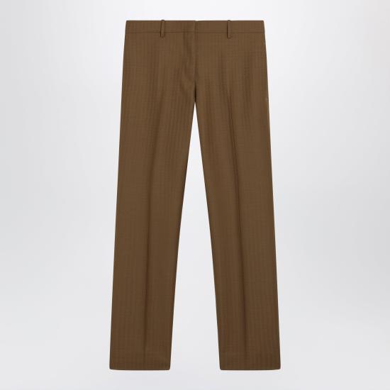 26SS 버버리 울 모헤어 테일러드 팬츠 8126172174076 Brown