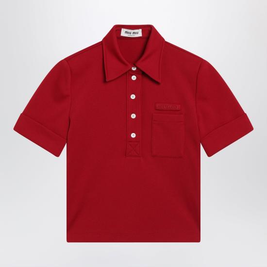26SS 미우미우 폴로 티셔츠 MT2204OOO14OA Red
