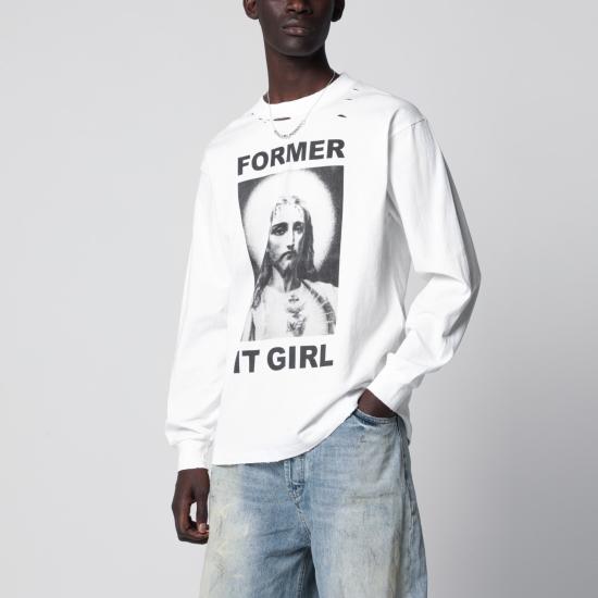 26SS DAGGER 긴팔 티셔츠 10009CO White