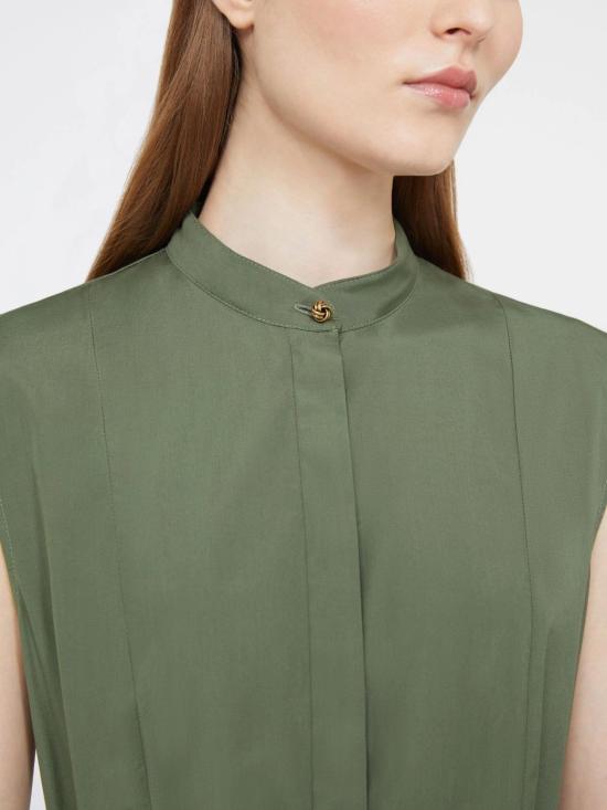 26SS 막스마라 스튜디오 미디 원피스 2616221052600 069 Green - MAX MARA STUDIO