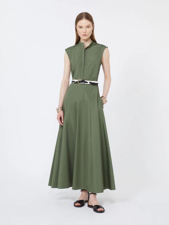 26SS 막스마라 스튜디오 미디 원피스 2616221052600 069 Green - MAX MARA STUDIO