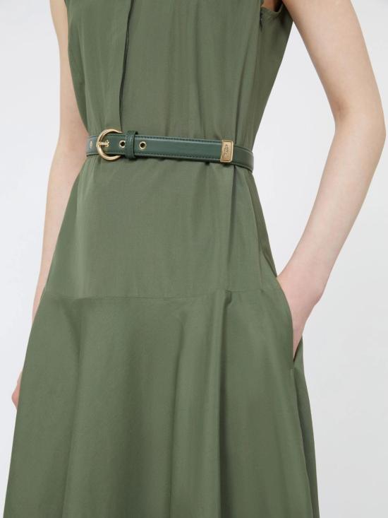 26SS 막스마라 스튜디오 미디 원피스 2616221052600 069 Green - MAX MARA STUDIO