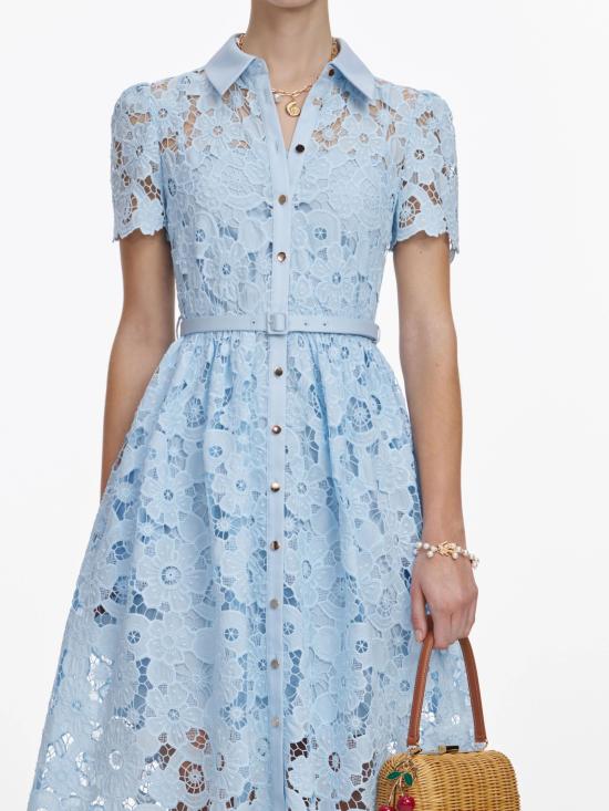 26SS 셀프 포트레이트 미디 원피스 AC26024MBL BLUE Clear Blue - SELF PORTRAIT