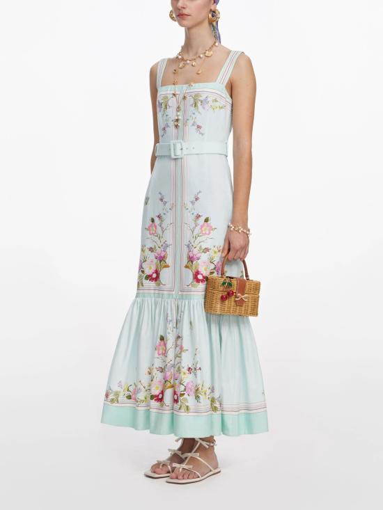 26SS 셀프 포트레이트 미디 원피스 AC26030MG GREEN Green - SELF PORTRAIT