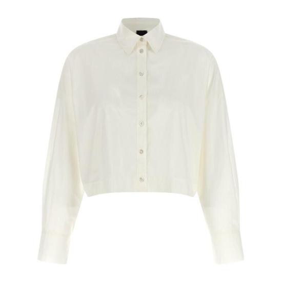 26SS 핑코 셔츠 107005A2LD Z05 Bianco biancaneve