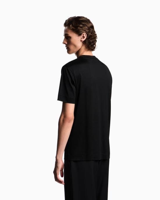 26SS 엠포리오 아르마니 반팔 티셔츠 EM002821 AF10761 UC001 Black - EMPORIO ARMANI