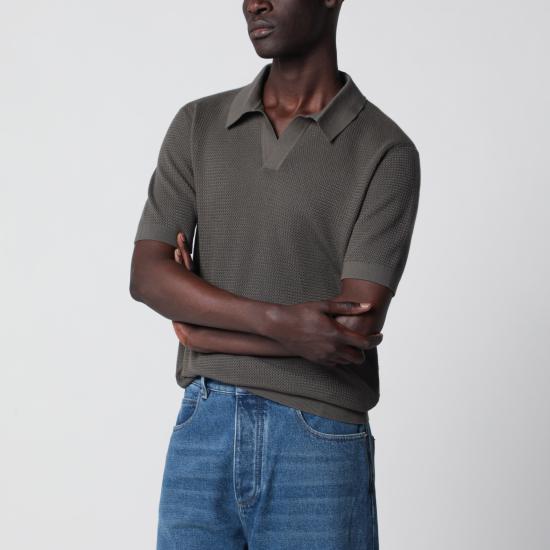 26SS 에르메네질도제냐 폴로 티셔츠 C31UHC26A3 Brown