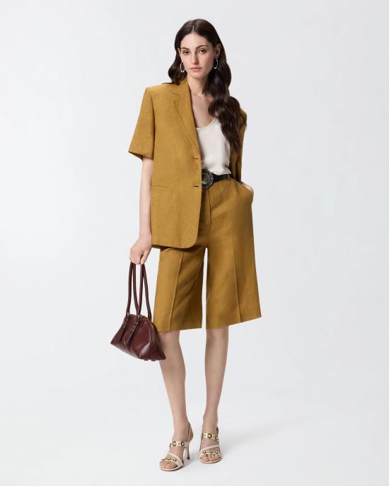 26SS 핑코 숏팬츠 106870A3E3 L25 Bronzo - PINKO