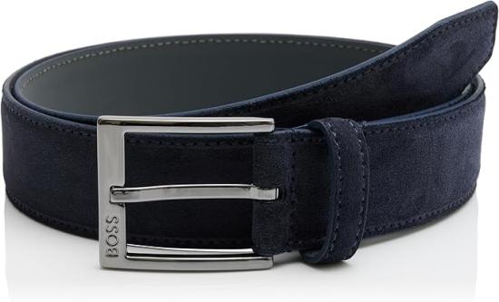 26SS 보스 가죽 벨트 50563958 10280130 01 401 Blue