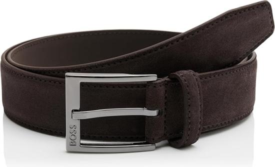 26SS 보스 가죽 벨트 50563958 10280130 01 201 Dark brown