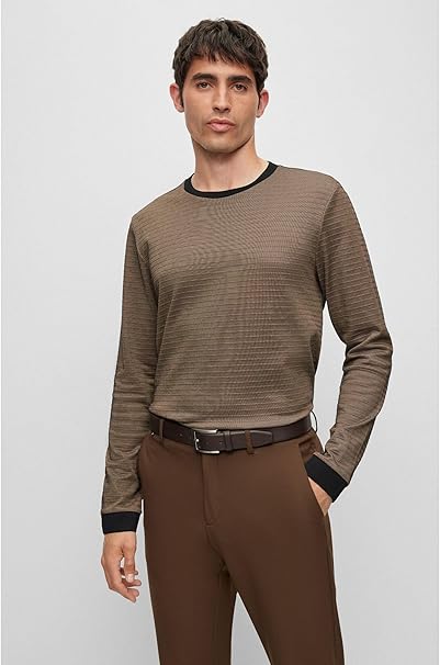 26SS 보스 가죽 벨트 50470787 10182771 02 203 Dark brown - BOSS