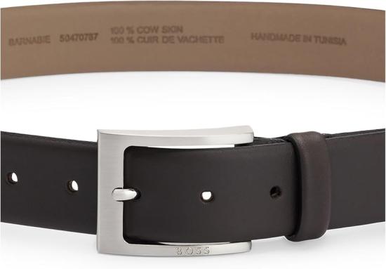 26SS 보스 가죽 벨트 50470787 10182771 02 203 Dark brown - BOSS