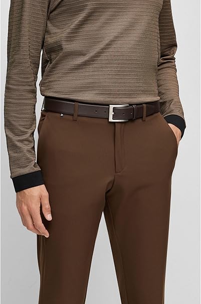 26SS 보스 가죽 벨트 50470787 10182771 02 203 Dark brown - BOSS