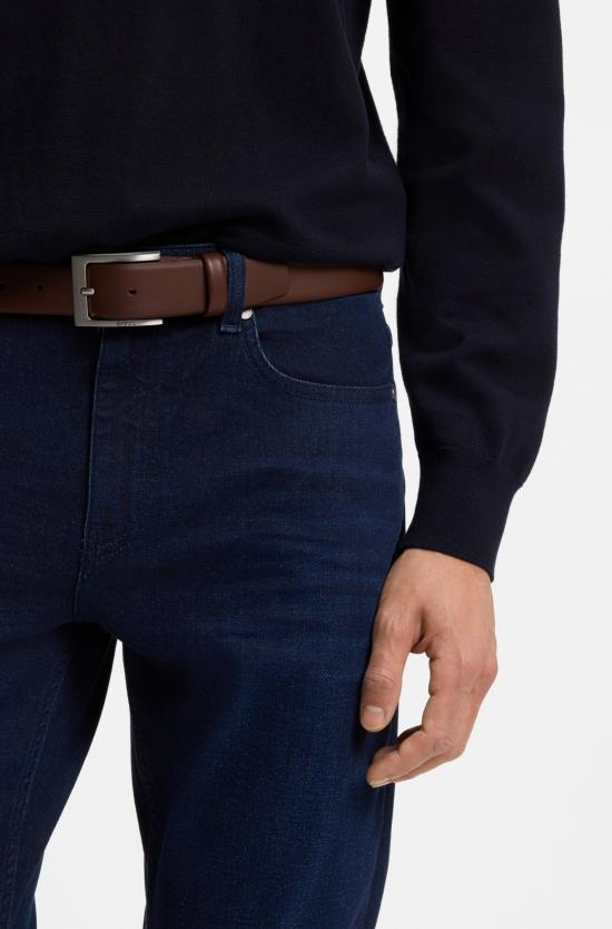 26SS 보스 가죽 벨트 50470787 10182771 02 217 Brown - BOSS