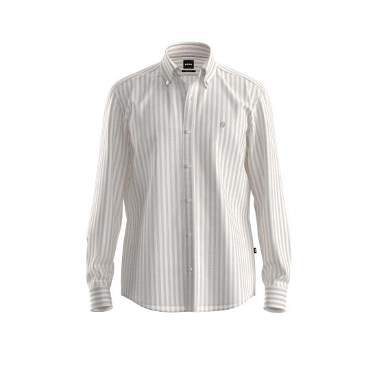 26SS 보스 긴팔 셔츠 50560595 10279014 01 286 Open beige