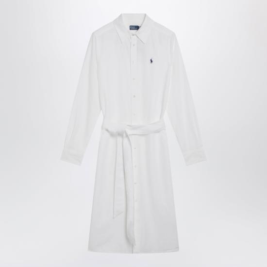 26SS 폴로 랄프로렌 미디 원피스 211B18781001CO White