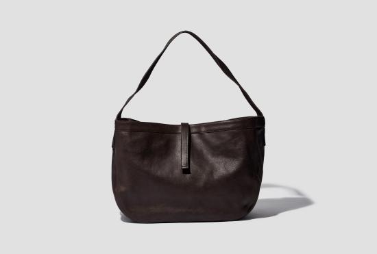 26SS 타이가 타카하시 숄더백 LOT.004 뉴스보이 백 - 갈색 가죽 TTCORE004 - TAIGA TAKAHASHI