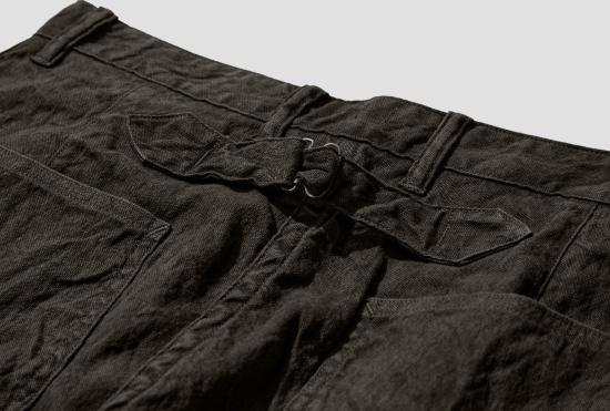 26SS 타이가 타카하시 스트레이트 팬츠 LOT.222 버클 장식 페인트공 바지 - SUMI TTSS26222 - TAIGA TAKAHASHI