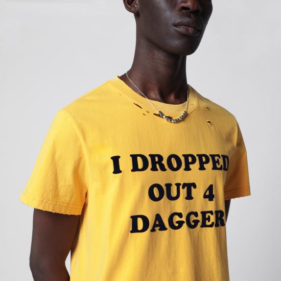 26SS DAGGER 반팔 티셔츠 90006CO Yellow - DAGGER