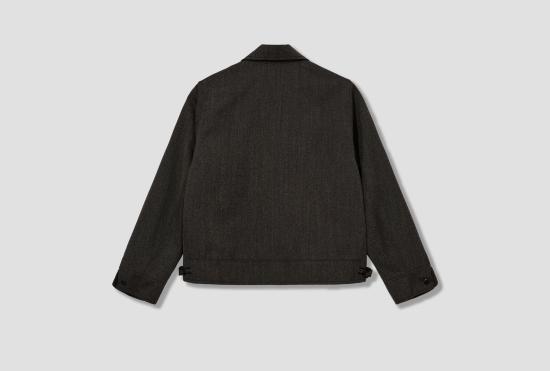 26SS 타이가 타카하시 자켓 LOT.306 코사크 재킷 - 멜란지 차콜 TTSS26306 - TAIGA TAKAHASHI