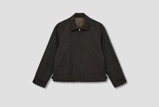 26SS 타이가 타카하시 자켓 LOT.306 코사크 재킷 - 멜란지 차콜 TTSS26306