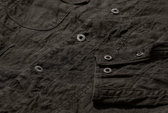 26SS 타이가 타카하시 자켓 LOT.328 턱끈이 있는 흰색 작업복 재킷 - SUMI TTSS26328 - TAIGA TAKAHASHI