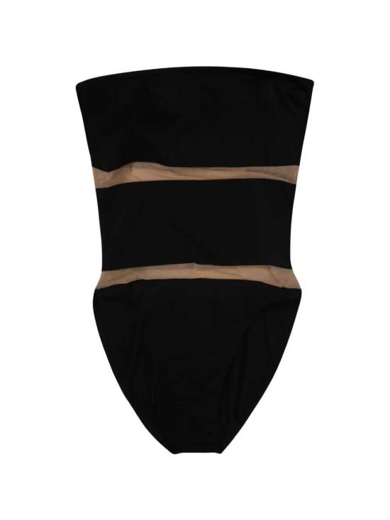 26SS 노마카말리 원피스 수영복 SW421XNL018001 BLACK NUDE MESH - NORMA KAMALI