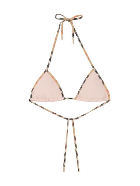 26SS 버버리 체크 트리밍 비키니 탑 8123666 C2989