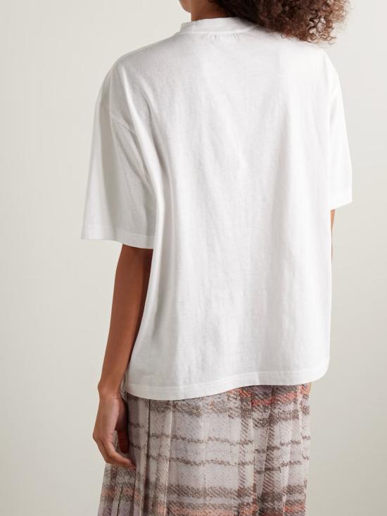26SS 아크네 스튜디오 로고 티셔츠 CL0391 TSHI000162100 White - ACNE STUDIOS