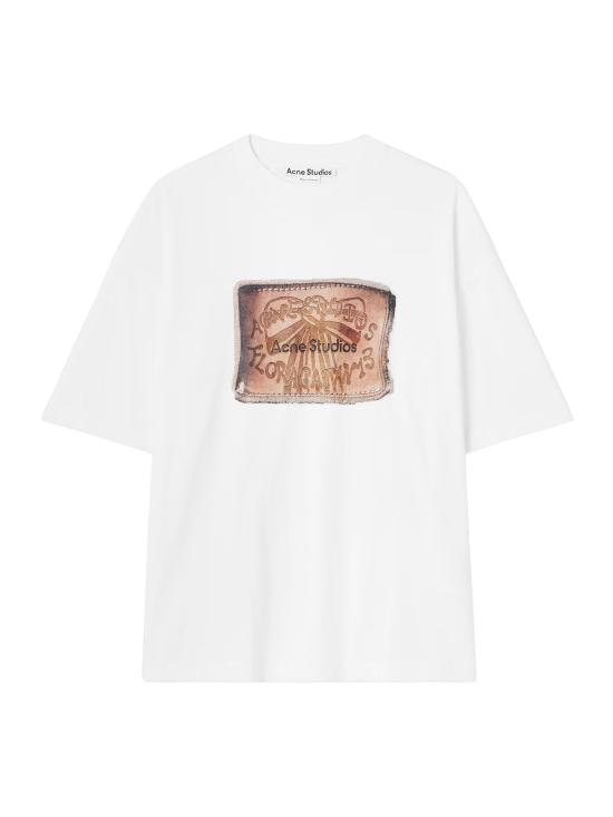 26SS 아크네 스튜디오 로고 티셔츠 CL0391 TSHI000162100 White