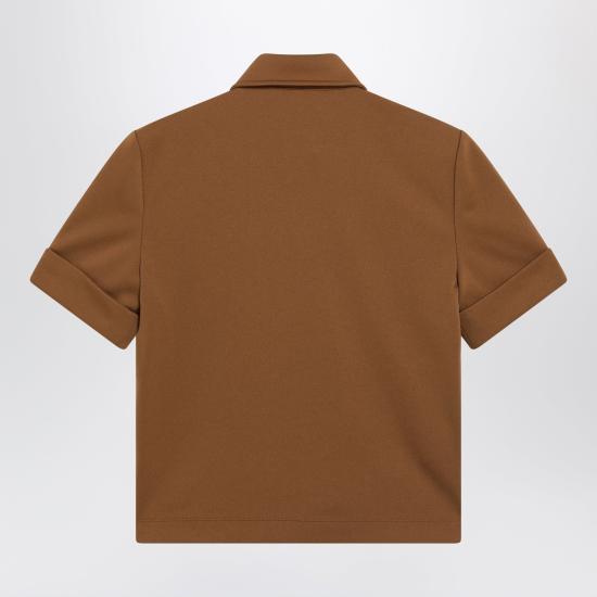 26SS 미우미우 폴로 티셔츠 MT2204OOO14OA Brown - MIU MIU