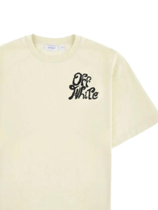 26SS 오프화이트 반팔 티셔츠 44MAA120S26J00M 331 GREEN - OFF WHITE