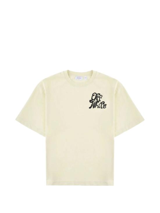 26SS 오프화이트 반팔 티셔츠 44MAA120S26J00M 331 GREEN - OFF WHITE