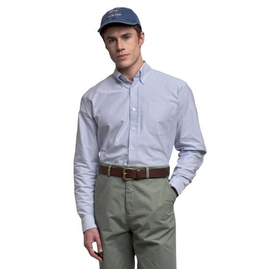 26SS 세바고 긴팔 셔츠 751271W A13 ROYAL BLUE WHITE - SEBAGO