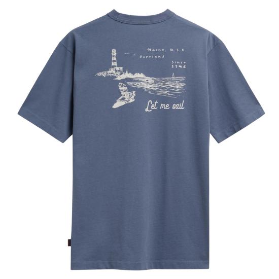 26SS 세바고 반팔 티셔츠 75121NW X1X BLUE AVION - SEBAGO