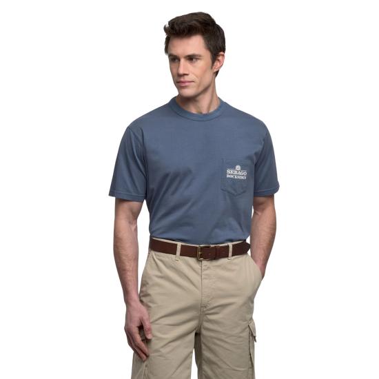 26SS 세바고 반팔 티셔츠 75121NW X1X BLUE AVION - SEBAGO
