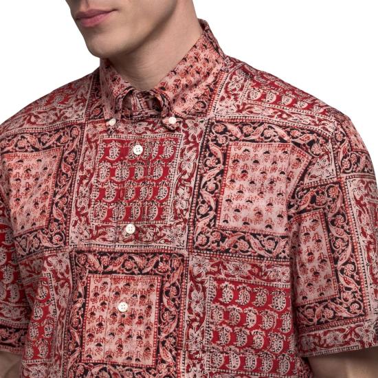 26SS 세바고 긴팔 셔츠 75112ZW A05 FANCY ROSE BEIGE RED - SEBAGO