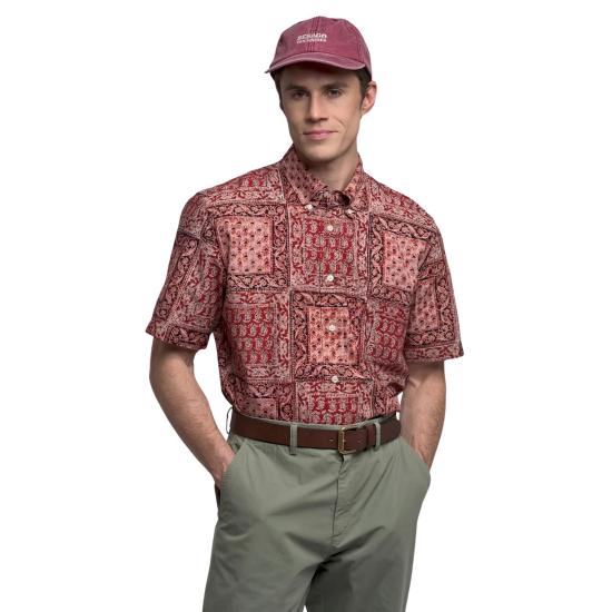 26SS 세바고 긴팔 셔츠 75112ZW A05 FANCY ROSE BEIGE RED - SEBAGO