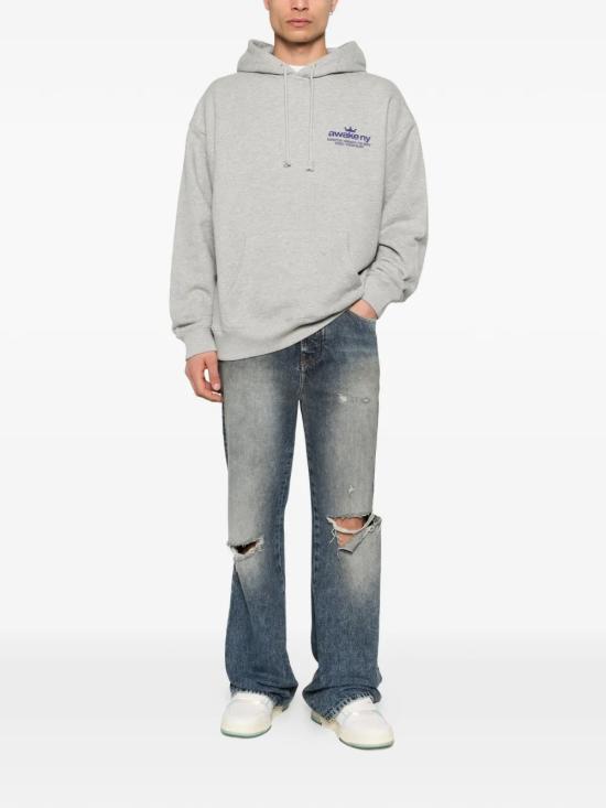 26SS 어웨이크 NY 긴팔 티셔츠 AWK SP26 HD001 HE Grey - AWAKE NY