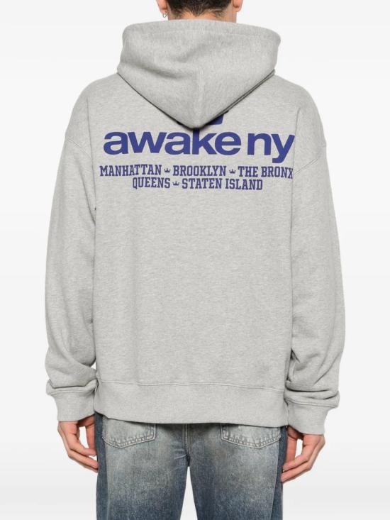 26SS 어웨이크 NY 긴팔 티셔츠 AWK SP26 HD001 HE Grey - AWAKE NY