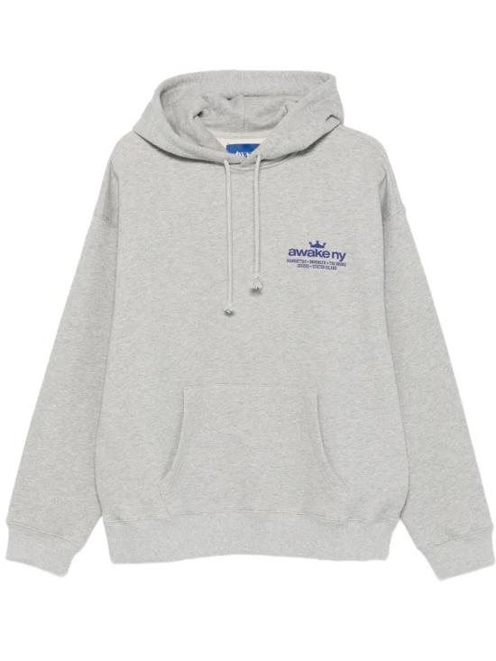 26SS 어웨이크 NY 긴팔 티셔츠 AWK SP26 HD001 HE Grey