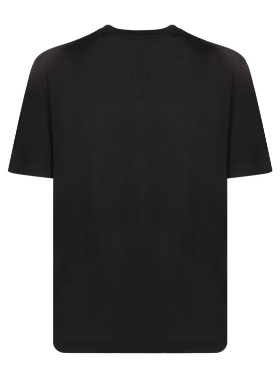 26SS 에르메네질도제냐 반팔 티셔츠 UH15M9A3 TSH K09 Black - ERMENEGILDO ZEGNA