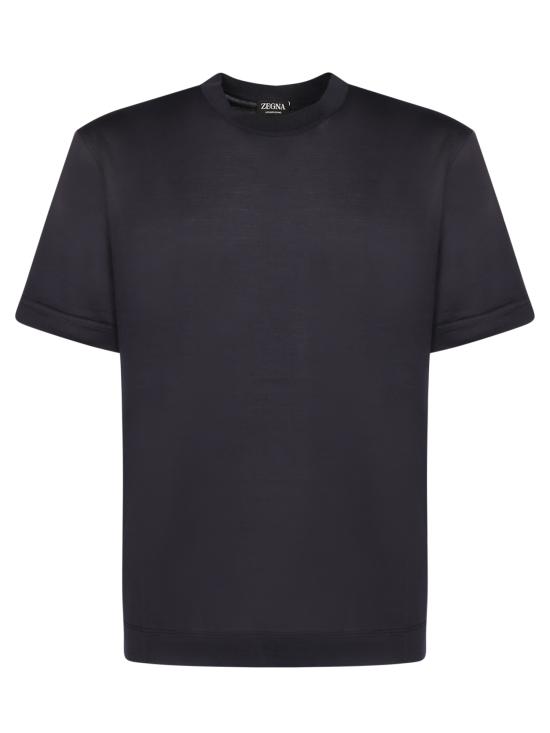 26SS 에르메네질도제냐 반팔 티셔츠 UH386A3 H718 B09 Blue