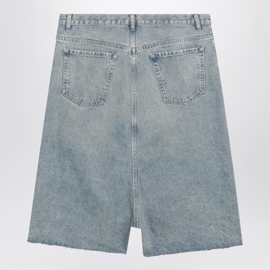 26SS 마르지엘라 드롭드 라이즈 데님 버뮤다 S67MU0065M30066 Light blue - MAISON MARGIELA